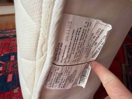 Photo of free Naturepedic Organic Twin Mattress (Carrboro south of Hwy 54) #3