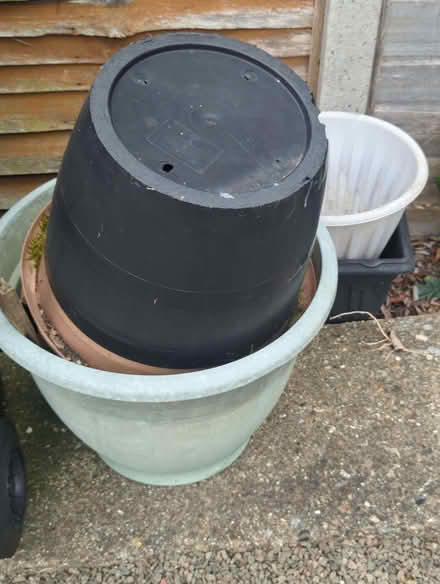 Photo of free Various sizes used garden plants pots (Enfield EN3) #2