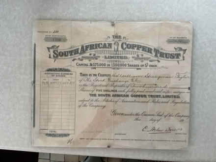 Photo of free Share certificate (Chigwell IG7) #1