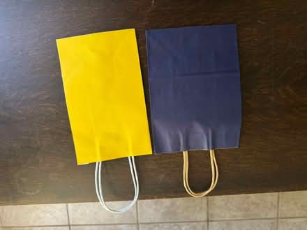 Photo of free Navy and Gold Gift Bags- small (Homewood) #1