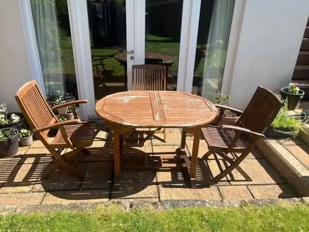 Photo of free Outdoor table and chairs (Polwarth EH14) #2