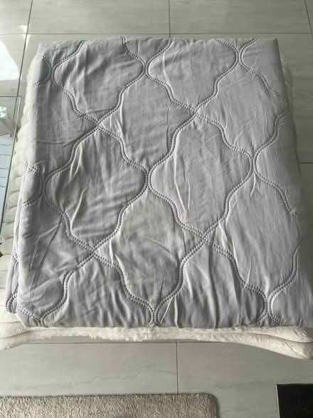 Photo of free Grey double lightweight bed cover (Locks Heath SO31) #1
