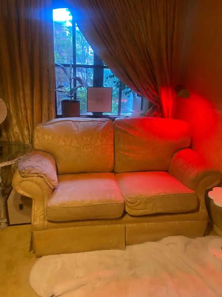 Photo of free Gold coloured sofa (College Town GU47) #2