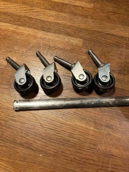 Photo of free 4 small casters (Weston Park BA1) #2
