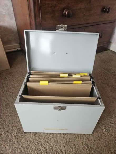 Photo of free Metal document box (Riddlesdown CR8) #1
