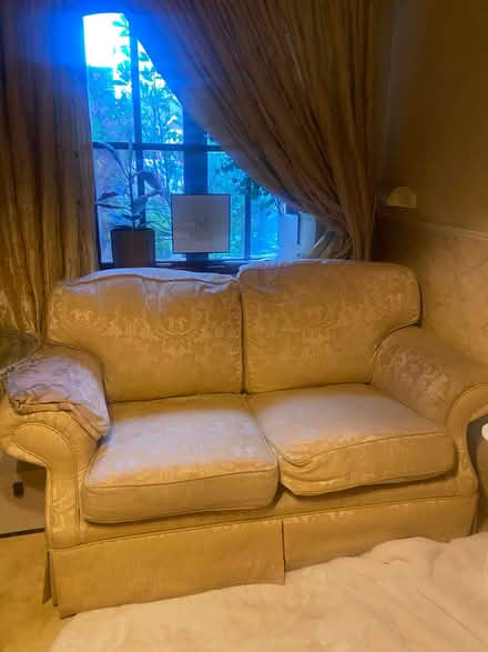 Photo of free Gold coloured sofa (College Town GU47) #1