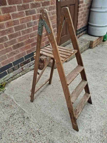 Photo of free Wooden foldup stepladders (Littleover DE23 1) #2
