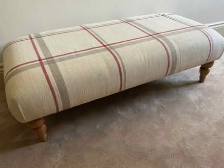 Photo of free Laura Ashley upholstered footstool (Great Edstone YO62) #1