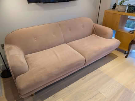 Photo of free Made.com Gracie 3 Seat Sofa in Vintage pink velvet (Epping CM16) #2