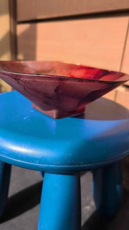 Photo of free Small Red glass fruit bowl (The Camp AL4) #2