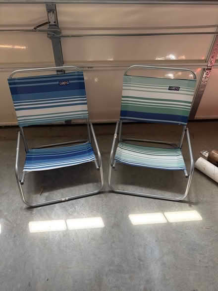 Photo of free Folding beach chairs (kid size) (City of Fairfax) #1