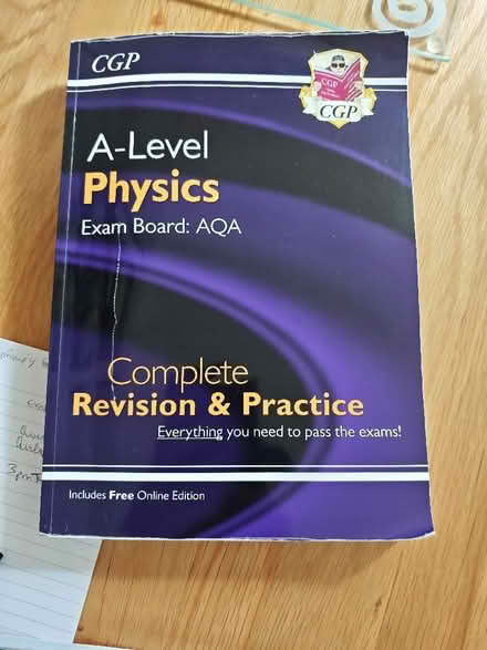 Photo of free CGP A level physics revision book (Bordon GU35) #1