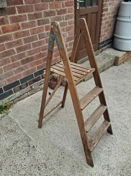 Photo of free Wooden foldup stepladders (Littleover DE23 1) #1