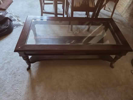 Photo of free Wood & glass coffee table (Nr1) #2