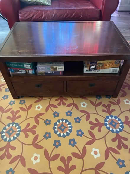 Photo of free Small coffee table with storage (Beltsville, MD) #1