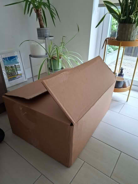 Photo of free 2 x Large cardboard boxes (Hampton Hill TW11) #1