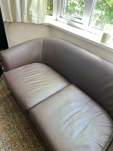 Photo of free Leather two seater Sofa (Cutteslowe OX2) #3