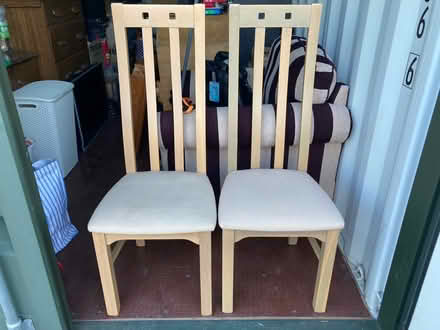 Photo of free 2 Dining chairs (Swindon SN2 barnfield road) #1