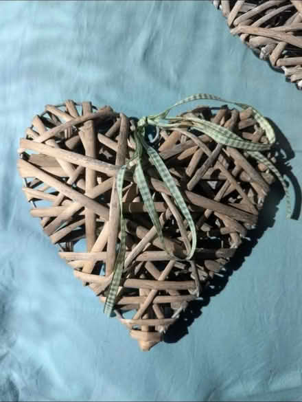 Photo of free Wicker hearts (wedding decorations) (BS7) #1
