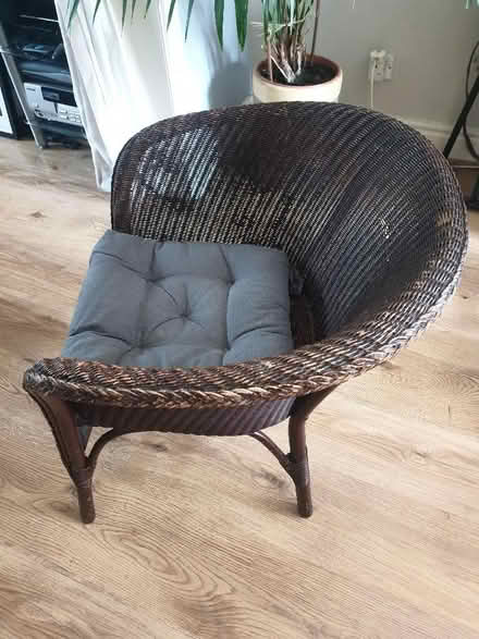 Photo of free Vintage wicker armchair (Denton M34) #2