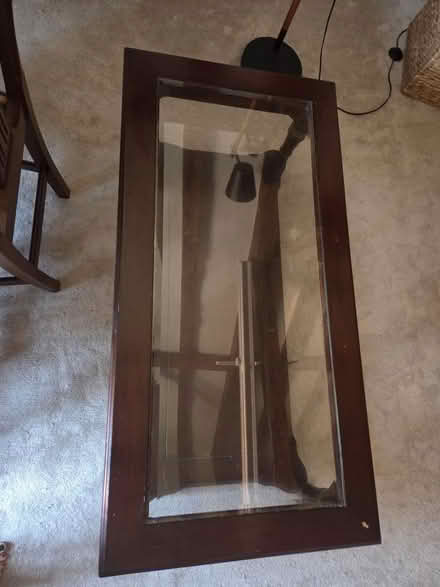 Photo of free Wood & glass coffee table (Nr1) #3