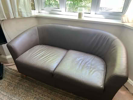 Photo of free Leather two seater Sofa (Cutteslowe OX2) #1