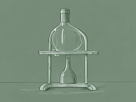 Photo of Free standing wood and metal wine rack (Elmstead Market CO7) #1