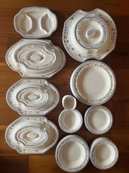 Photo of free 47-Piece Melamine Dinner Set & Serving Platters (WD18) (West Watford WD18) #1