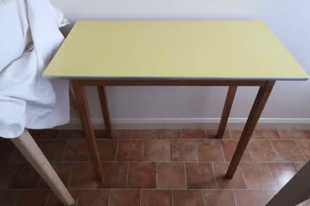 Photo of free Small yellow kitchen table (Crowthorne RG45) #1