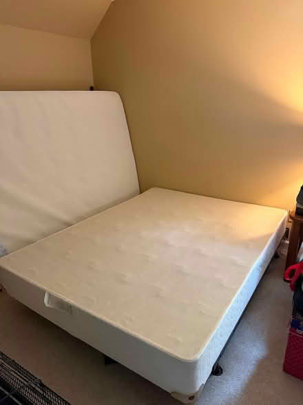 Photo of free Queen Boxspring & Frame (Carrboro south of Hwy 54) #1