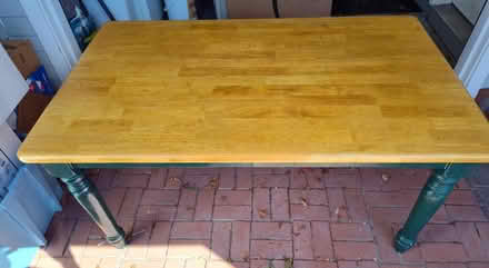 Photo of free Very solid Hardwood Table (Saugus) #1