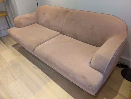 Photo of free Made.com Gracie 3 Seat Sofa in Vintage pink velvet (Epping CM16) #3