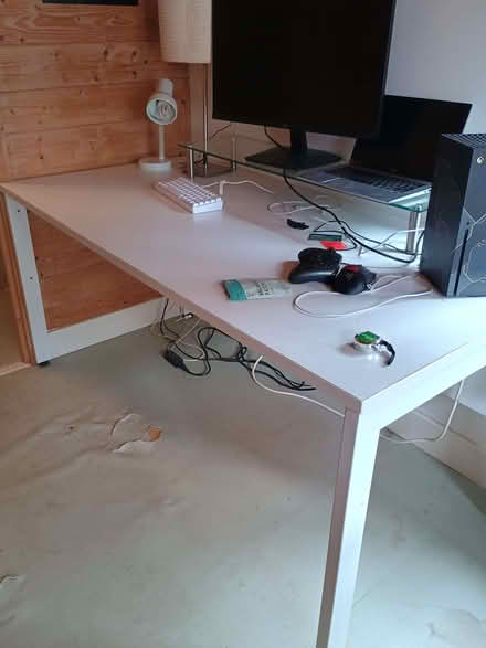 Photo of free Home office desk with small drawer/ filling cabinet (Molesey KT8) #1