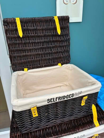 Photo of free Selfridges wicker hamper baskets (Lee, SE12) #2