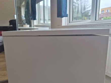 Photo of free White desk with open shelf (East Acton W3) #3