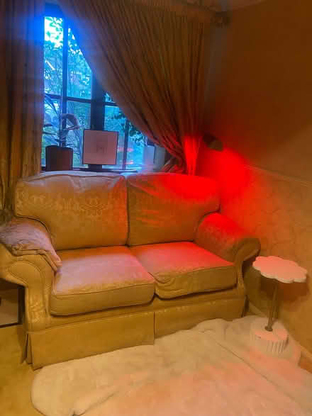 Photo of free Gold coloured sofa (College Town GU47) #3