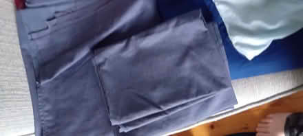 Photo of free Double flat sheet 2 pillowslips-navyblue (Ferryhill AB11) #1