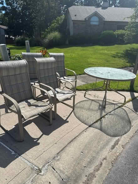 Photo of free Outdoor table and chairs (Westfield) #1