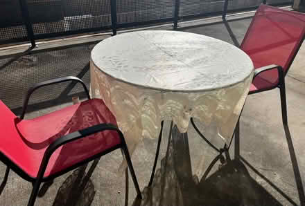 Photo of free Outdoor table and 2 chairs (San Mateo Knolls (El Camino)) #3