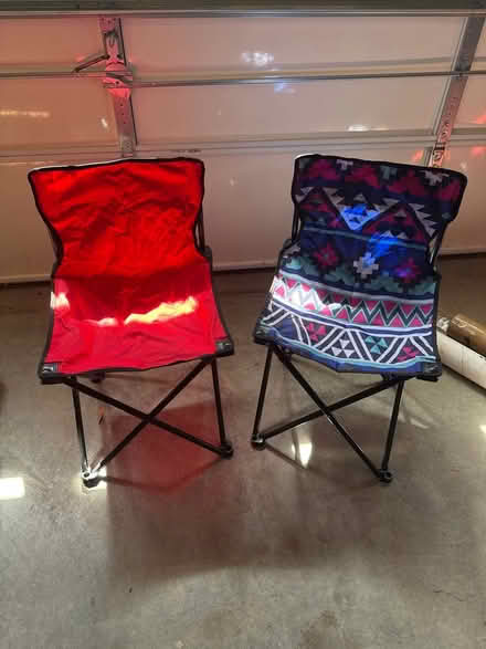 Photo of free Kid size folding camp chairs (City of Fairfax) #1