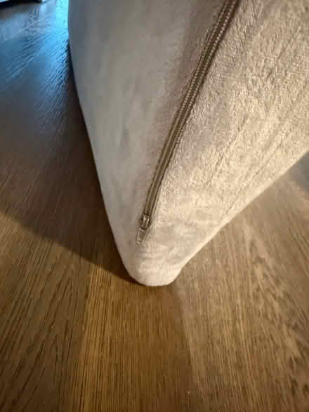 Photo of free Gray velvet wedge pillow (Capitol Hill) #2