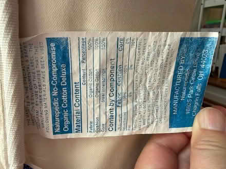 Photo of free Naturepedic Organic Twin Mattress (Carrboro south of Hwy 54) #2