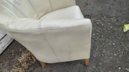 Photo of free Tub chair, whitish leather (St. Dunstan's CT2) #3