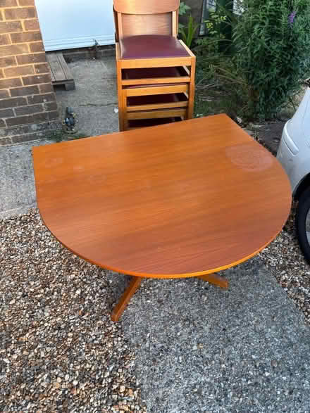 Photo of free Folding dining table and 4 stackable dining chairs (North Bersted PO21) #4