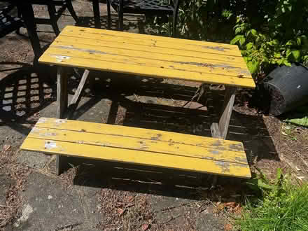Photo of free IKEA kids garden table (Reigate RH2) #1