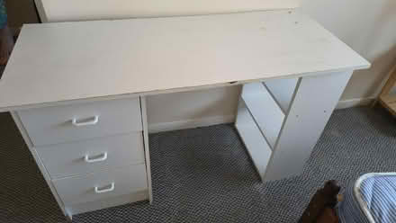 Photo of free Desk, white, compact, with drawers (St. Dunstan's CT2) #2