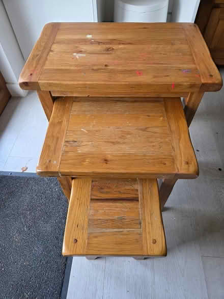 Photo of free Solid Oak dining table & chairs (Harlow. CM20) #1