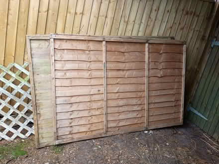 Photo of free 3 fence panels (Whitecliff BH14) #1