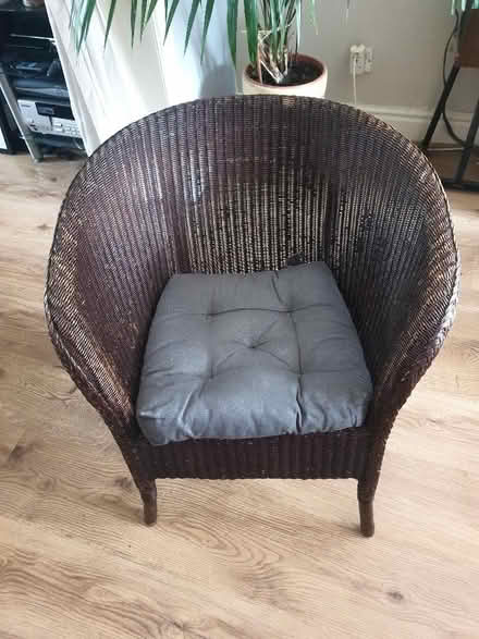 Photo of free Vintage wicker armchair (Denton M34) #1