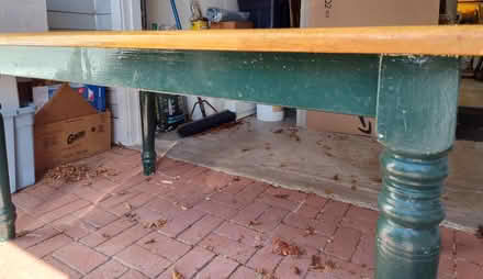 Photo of free Very solid Hardwood Table (Saugus) #2